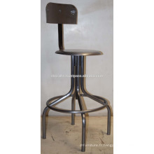 Tabouret industriel pivotant en métal